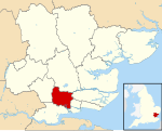 Basildon UK locator map